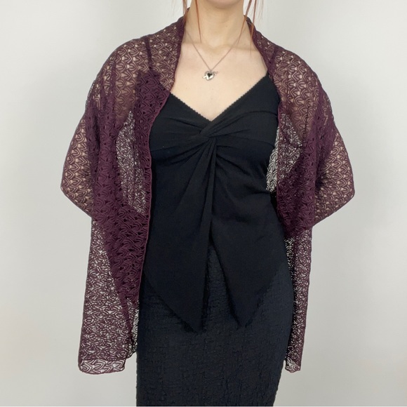 M&S Purple Shawl - Picture 2 of 4